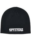 Spitfire Burnout Script Skull  Beanie Black