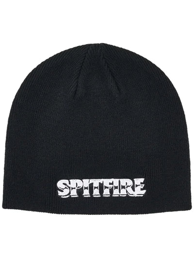 Spitfire Burnout Script Skull  Beanie Black