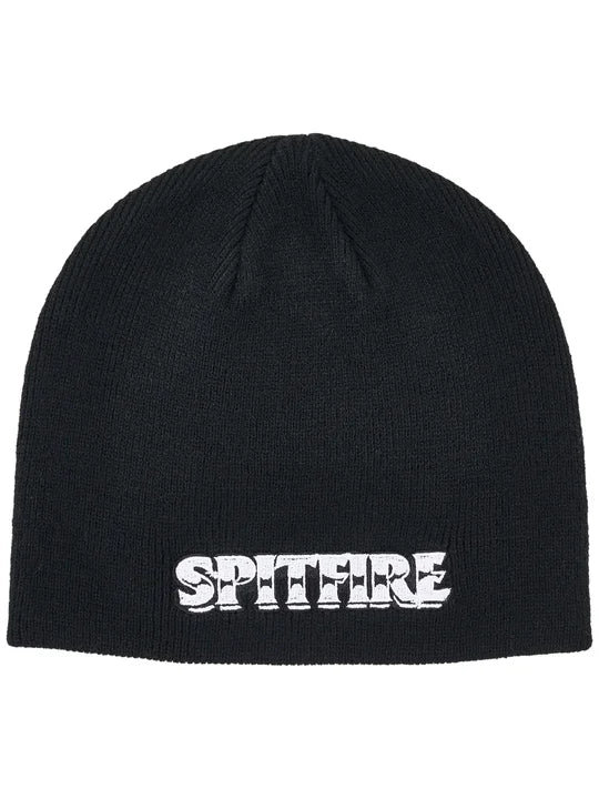 Spitfire Burnout Script Skull  Beanie Black