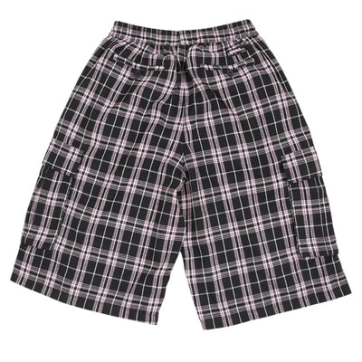 Yardsale Shoreline Plaid Shorts Black/Pink