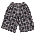 Yardsale Shoreline Plaid Shorts Black/Pink