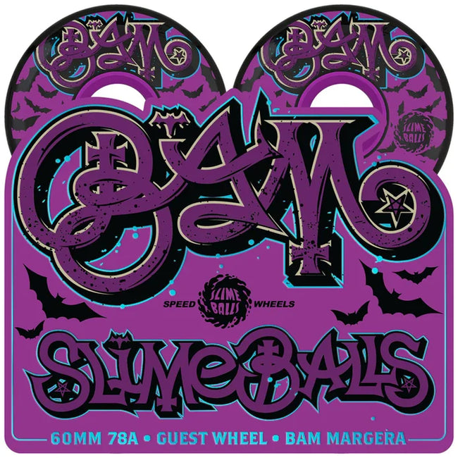 Slime Balls Bam Margera OG Wheels Black 60mm 78a