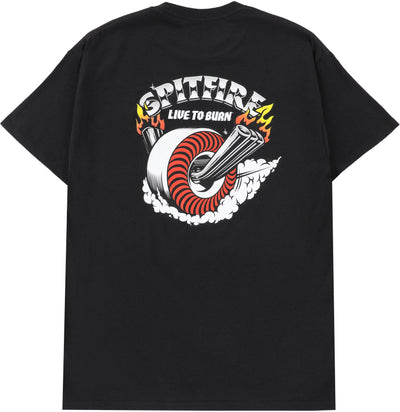 Spitfire Burnout Pocket Tee Black