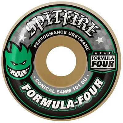 Spitfire F4 101DU Conical Wheel 54mm and 56 mm Green