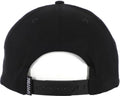 Spitfire Flames Script Snapback Hat Black