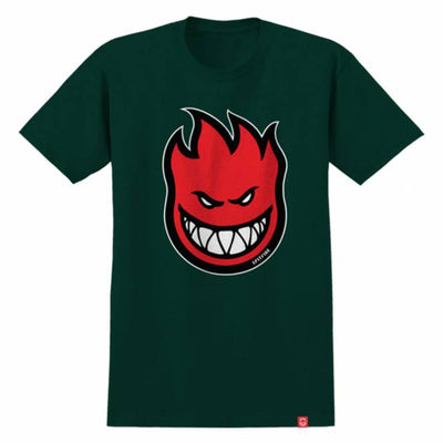 Spitfire Bighead Flame T-Shirt Forest Green