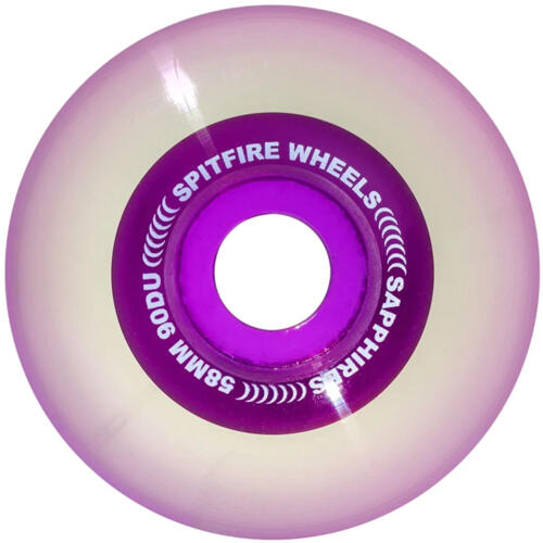 Spitfire Sapphire Wheels Clear/Purple 58Mm 90D