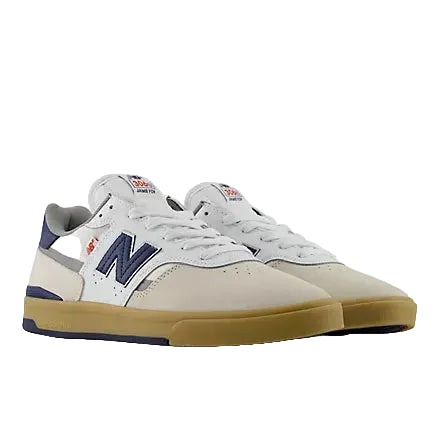New Balance Numeric Jamie Foy 306C Shoe WHITE with NB NAVY