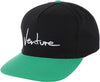 Venture  Basic '92 Snapback hat Black w Green