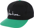 Venture  Basic '92 Snapback hat Black w Green