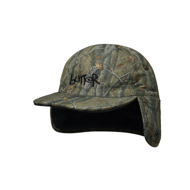 Butter Goods Polartec Reversible Trapper Cap Forest Camo/Navy