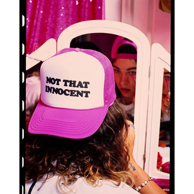 Welcome x Britney Spears Innocent Puff Print Trucker Hat Pink