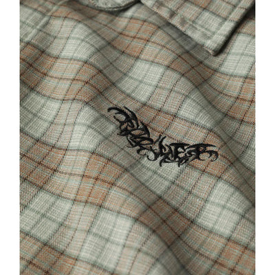 Former Manners Check SS Shirt Green/Brown