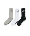 Xlarge Dice Sock 3-Pack Multi-Colour (Black/Grey/White)