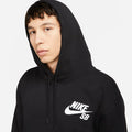 Nike SB Icon Chest Hood Black/White