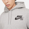 Nike SB Icon Chest Logo Hood Grey
