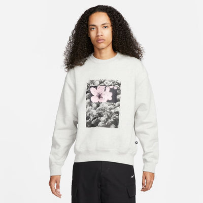 NikeSB Fleece Skate Crew Border Grey