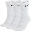 Nike Everyday Cushioned Crew Sock 3 Pack - White Size L (us 8-12)