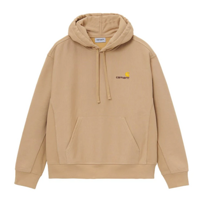 Carhartt WIP Hooded American Script Sweat Dusty Hamilton Brown