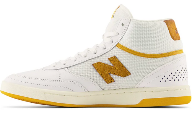 New Balance Numeric 440 High Shoe White w Yellow