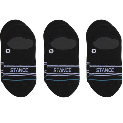 Stance Basic 3 Pack No Show Socks Black