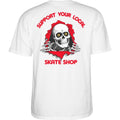 Powell Peralta Support Your Local Shop T-Shirt White