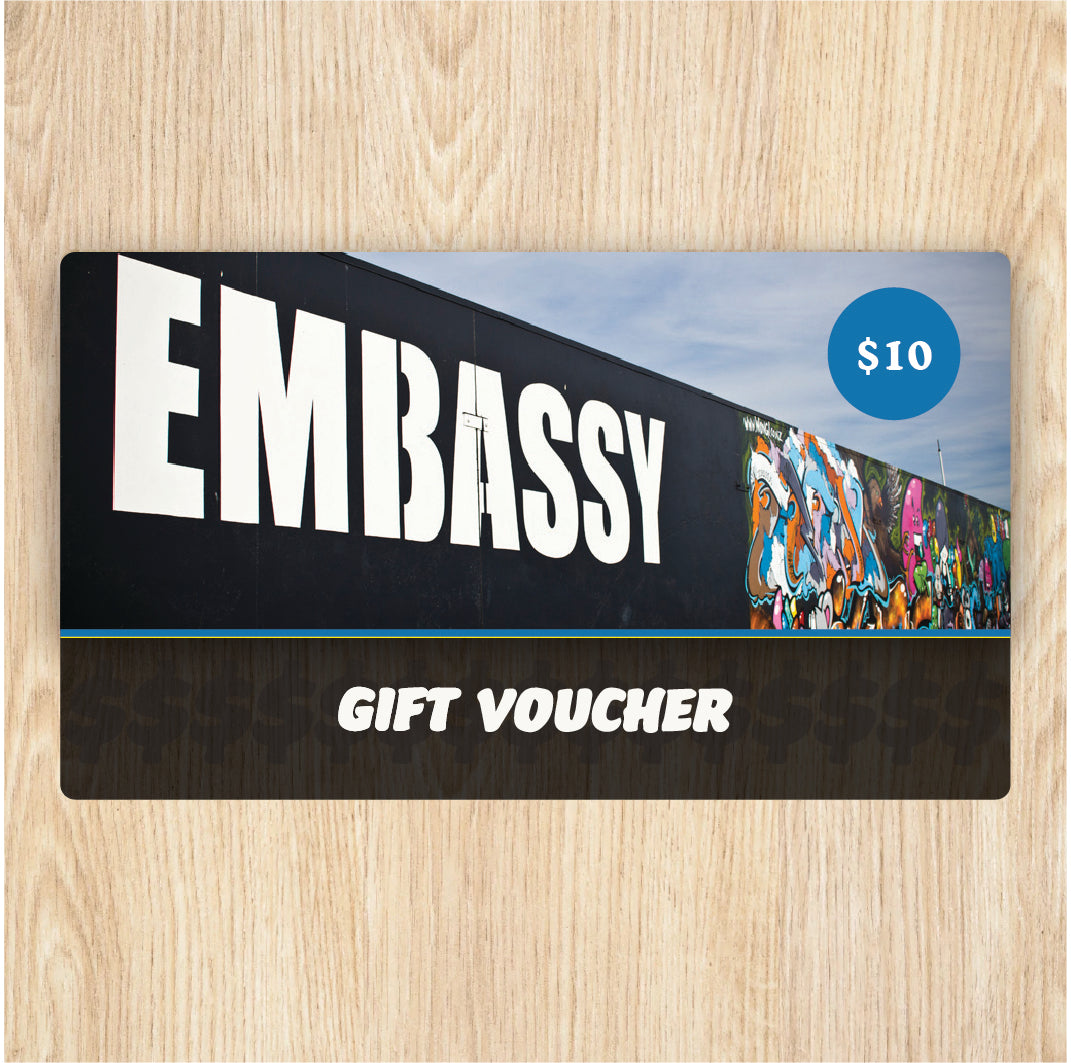EMBASSY Gift Voucher – Embassy chch